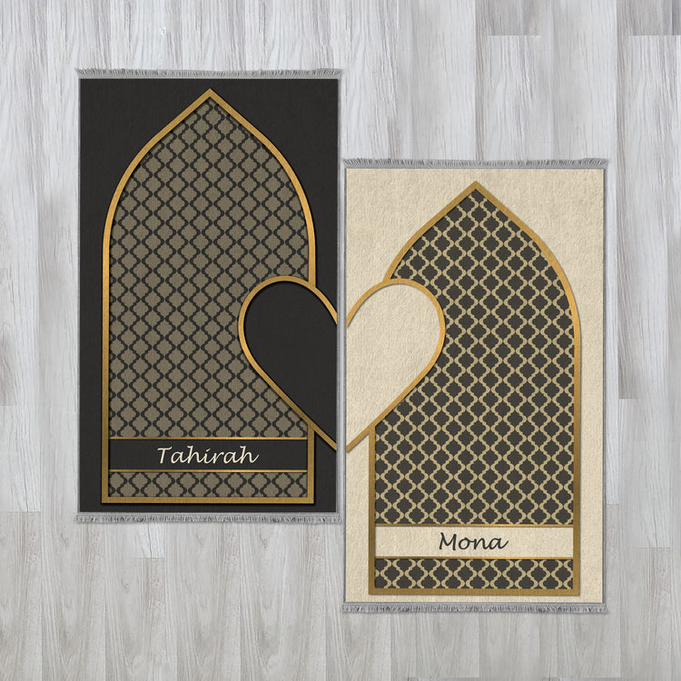 Couples Personalized Prayer Mat Sets