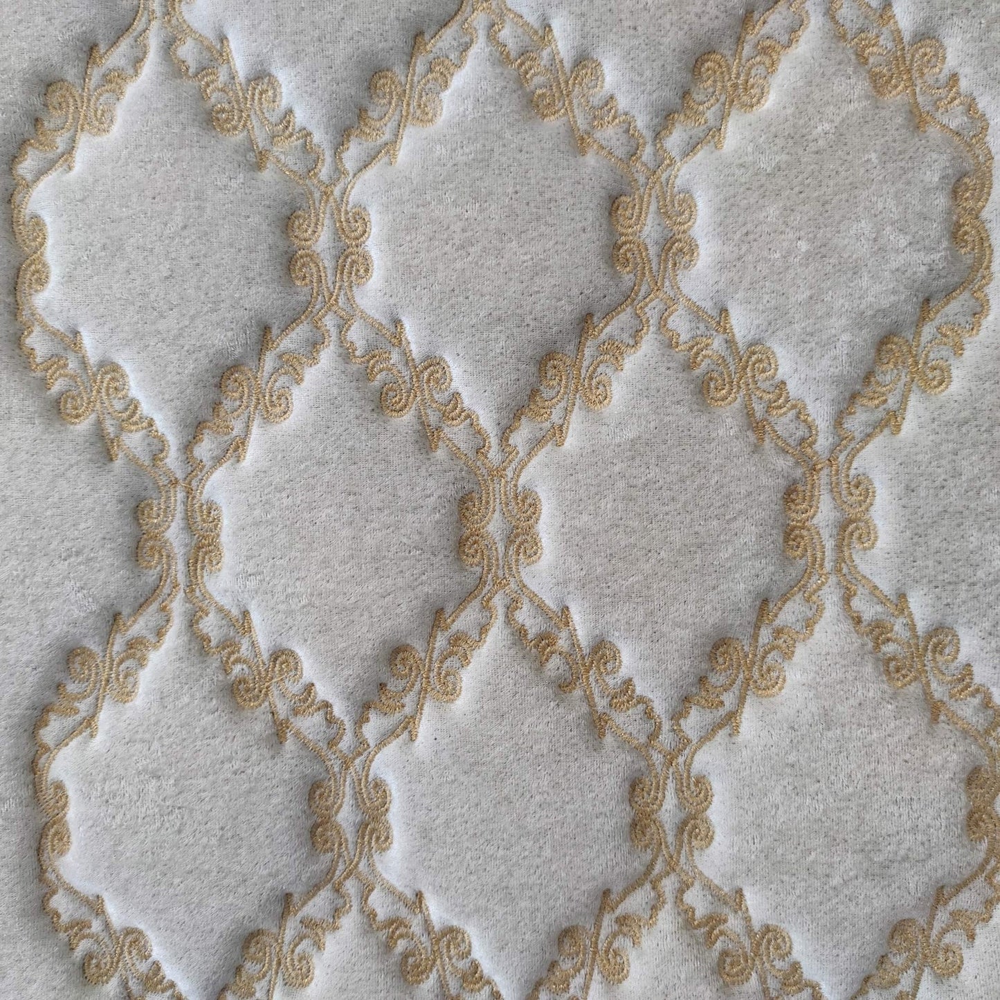 Extra Foam Padded Gold Embroidered Gray Prayer Mat 102