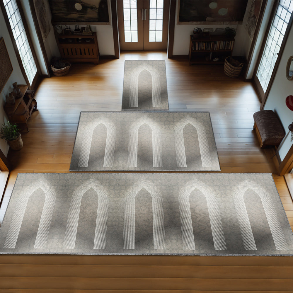 Large Customizable Group & Family Prayer Mat – Soft & Padded Janamaz 606