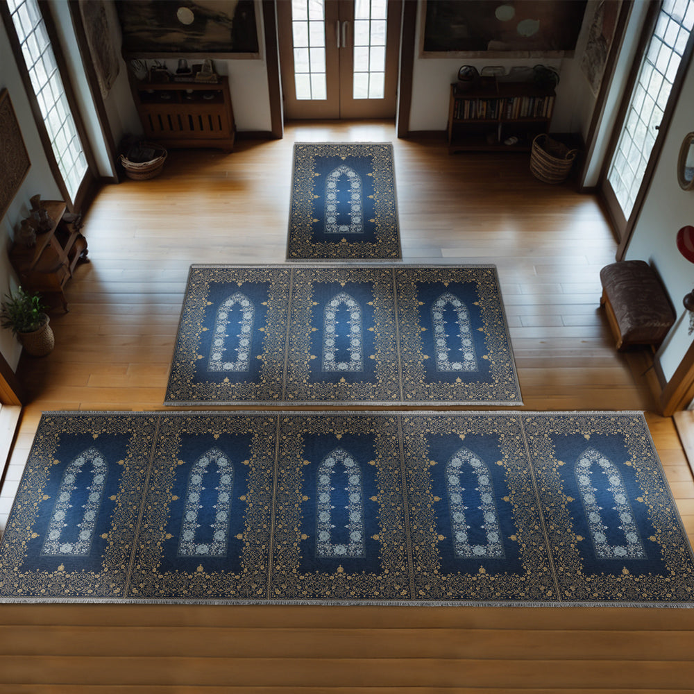 Large Customizable Group & Family Prayer Mat – Soft & Padded Janamaz 612