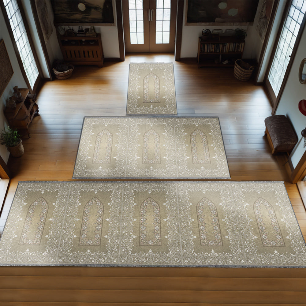 Large Customizable Group & Family Prayer Mat – Soft & Padded Janamaz 612