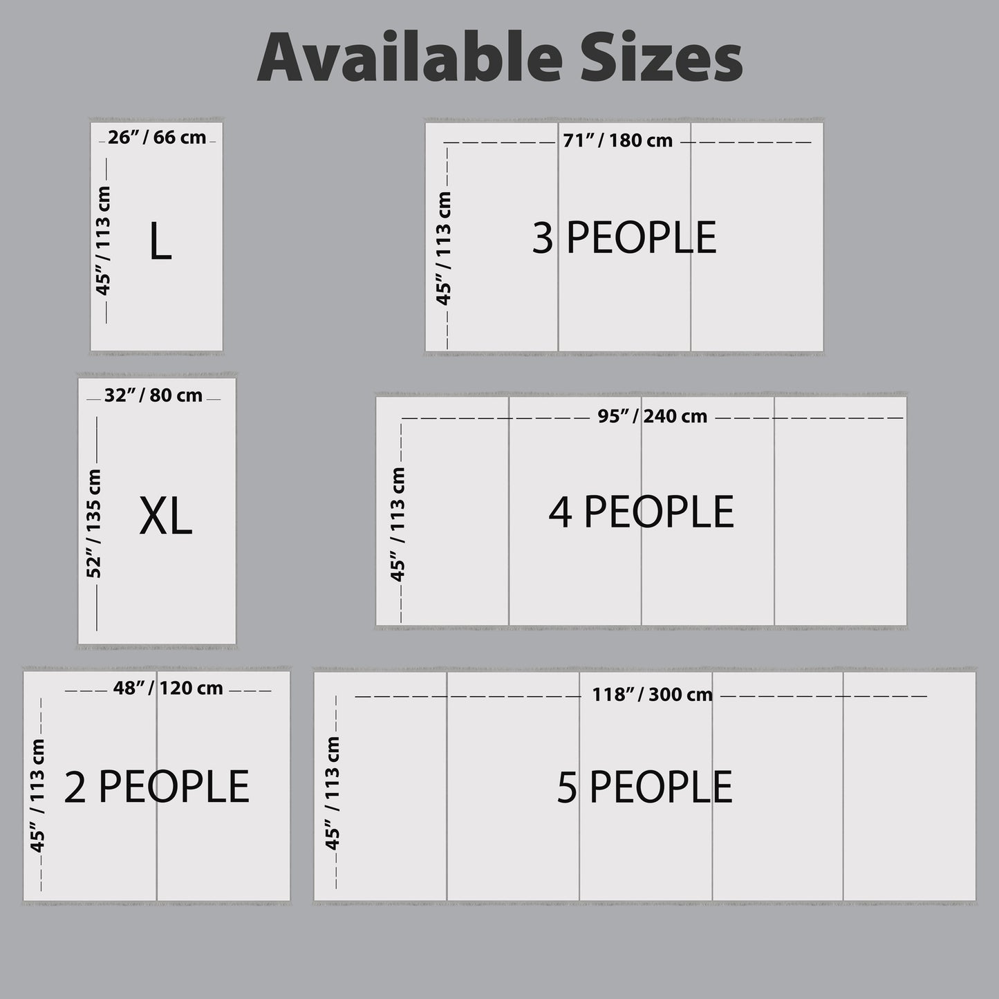 Family Group Prayer Mat Sizes