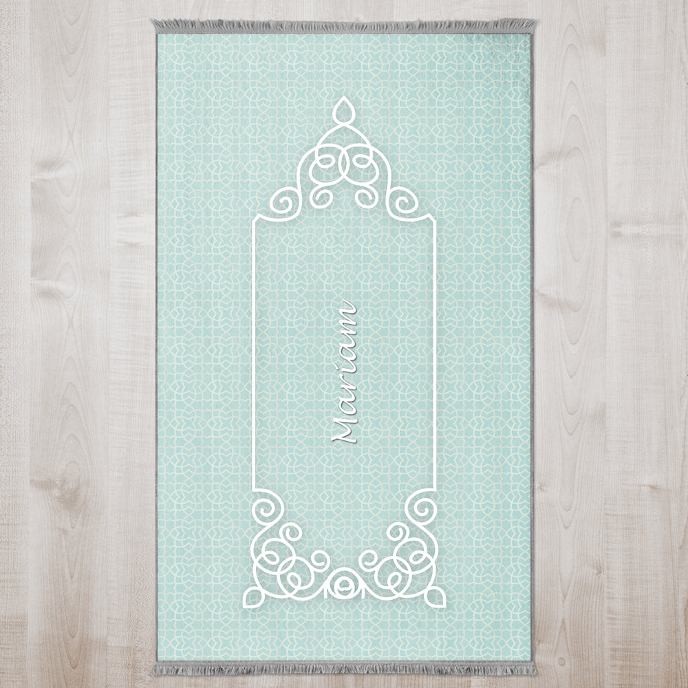 Modern Islamic Foam Padded Personalized Prayer Mat 407