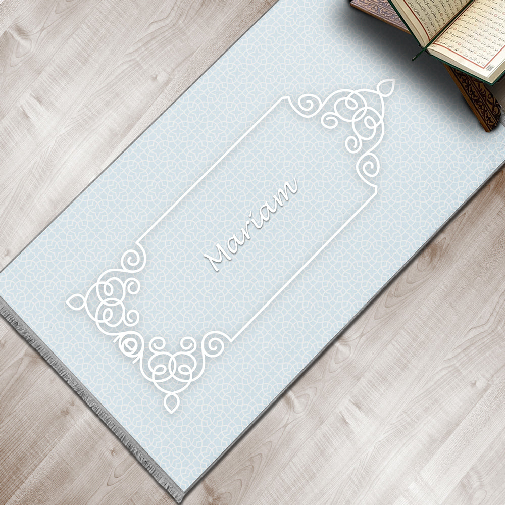 Modern Islamic Foam Padded Personalized Prayer Mat 407