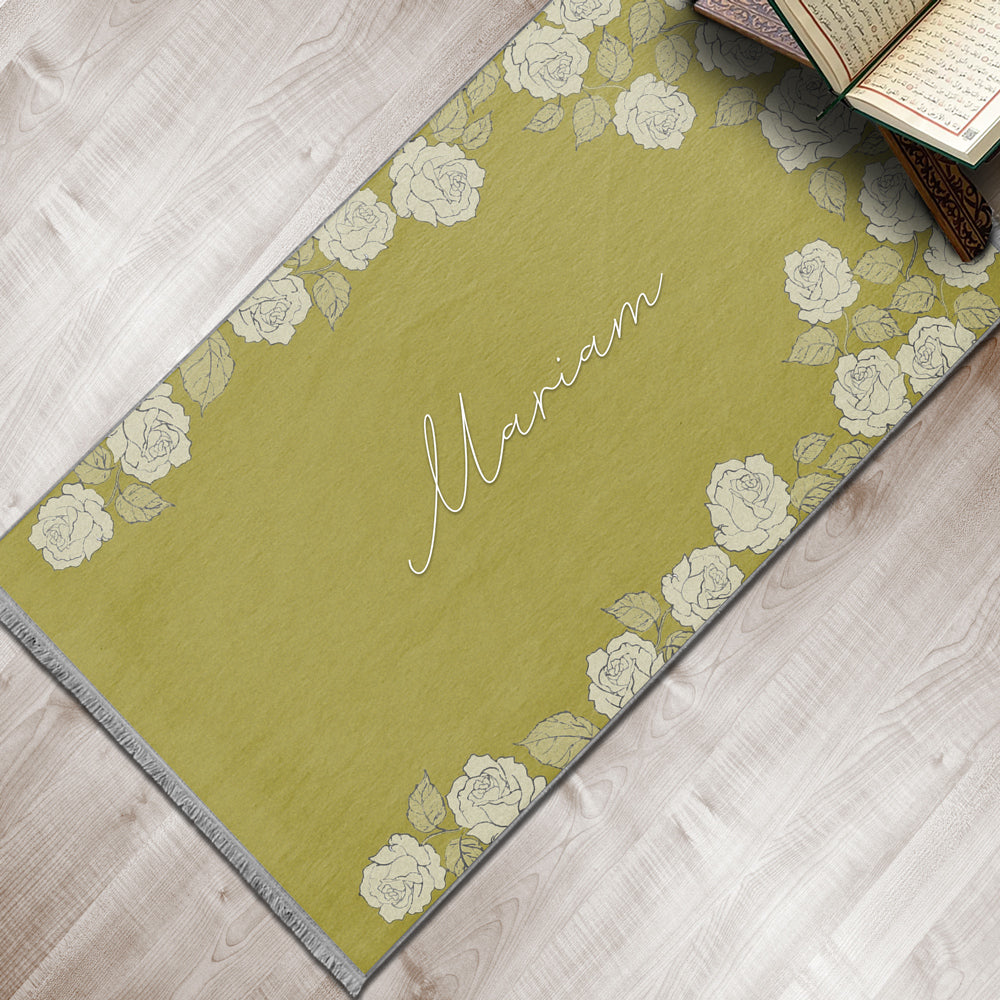Modern Islamic Foam Padded Personalized Prayer Mat 412