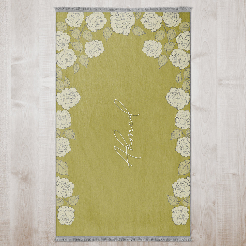 Modern Islamic Foam Padded Personalized Prayer Mat 412