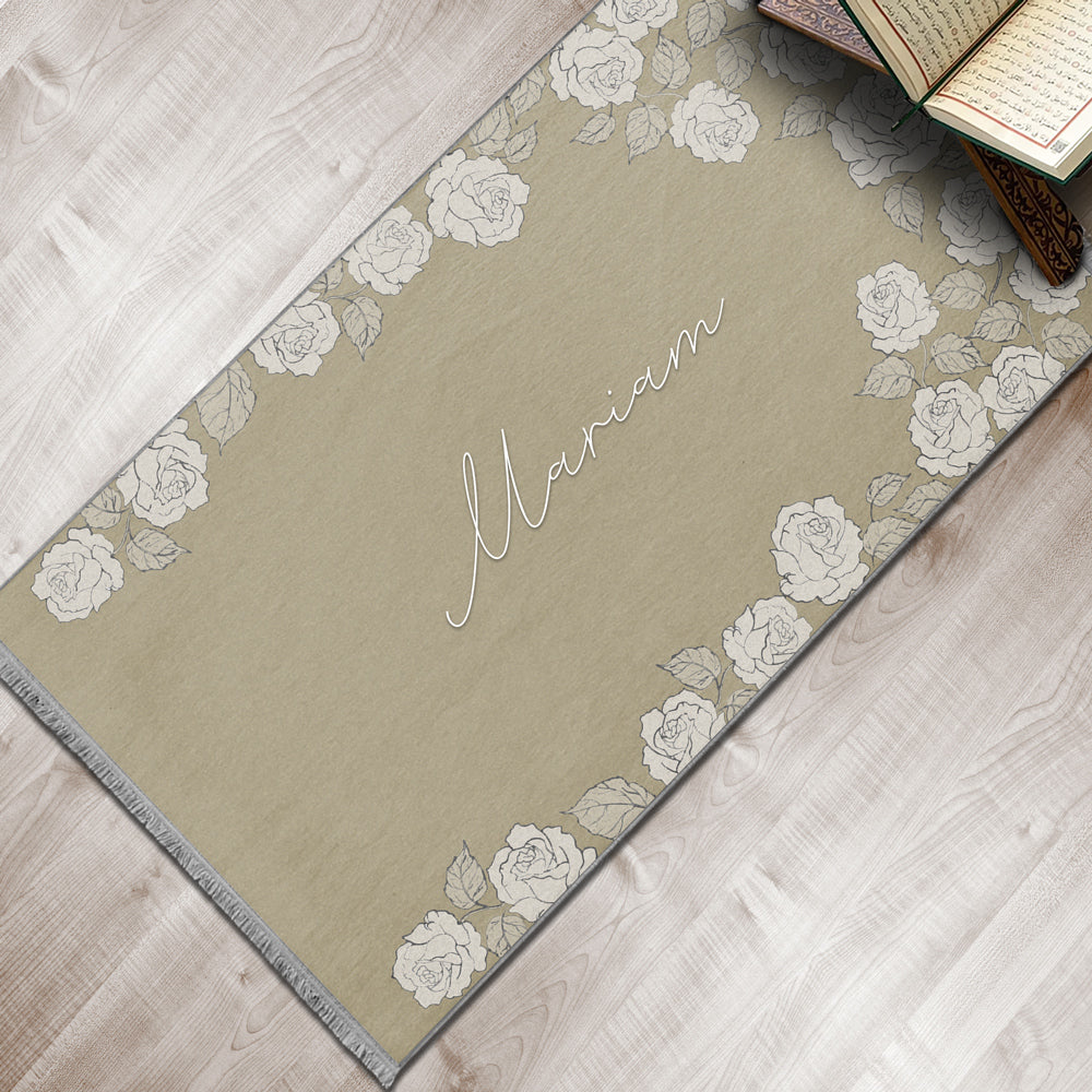 Modern Islamic Foam Padded Personalized Prayer Mat 412