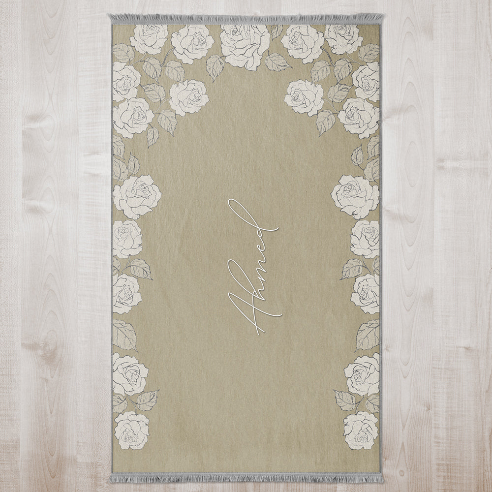 Modern Islamic Foam Padded Personalized Prayer Mat 412