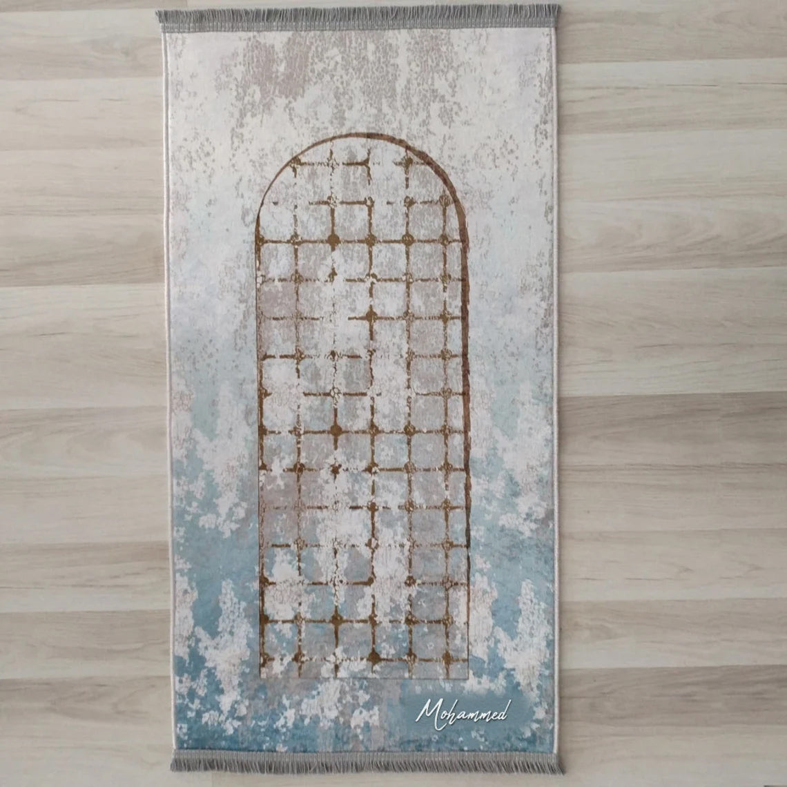 Large Customizable Group & Family Prayer Mat – Soft & Padded Janamaz 408