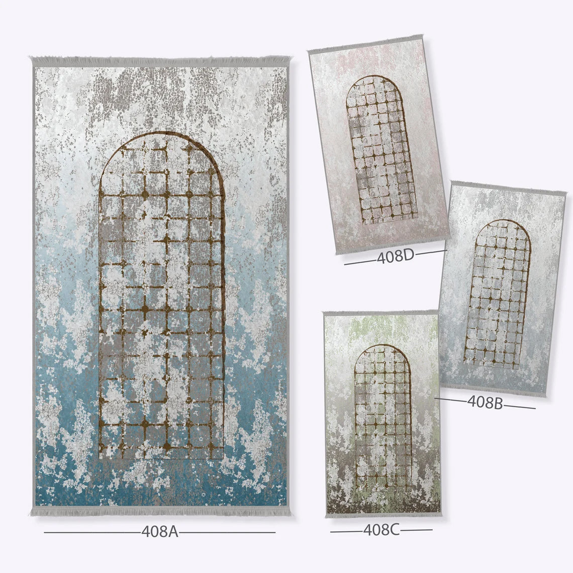 Large Customizable Group & Family Prayer Mat – Soft & Padded Janamaz 408