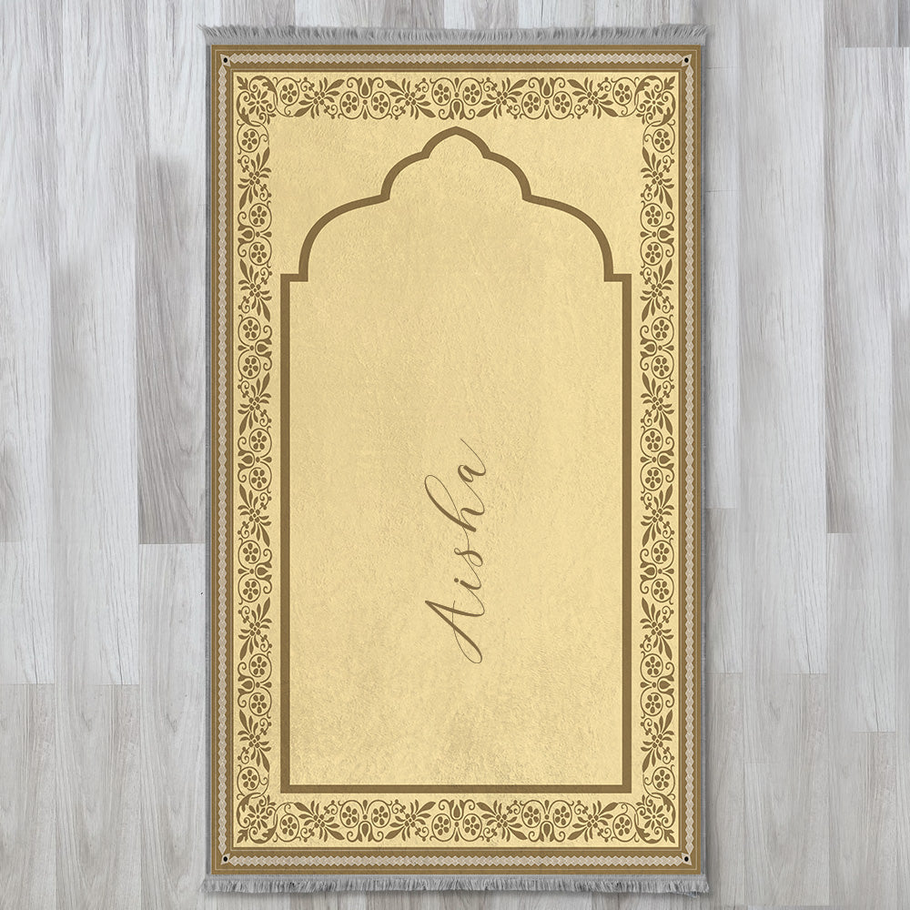 Padded Prayer Mat Yellow