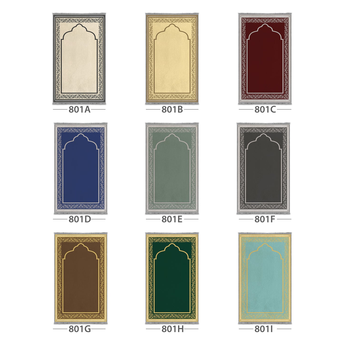 Cushioned Sejadah Color Options