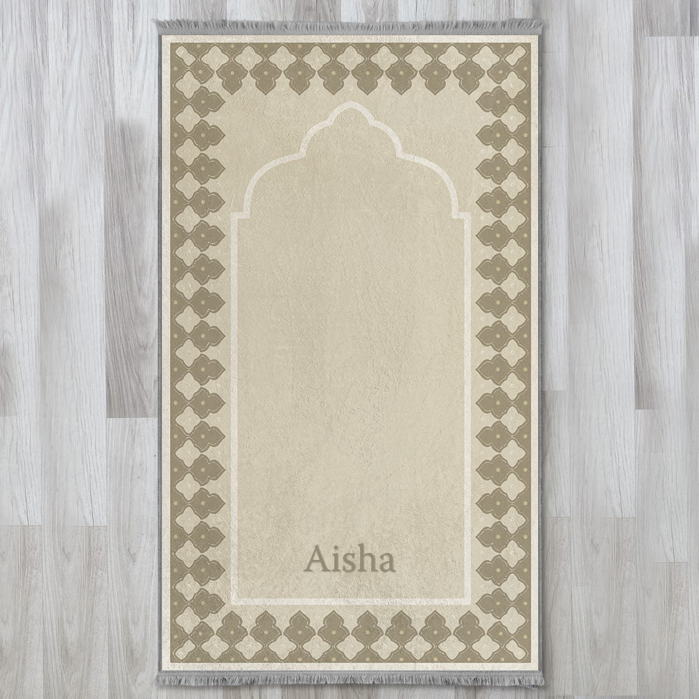 Modern Islamic Cushioned Customizable Prayer Mat 802