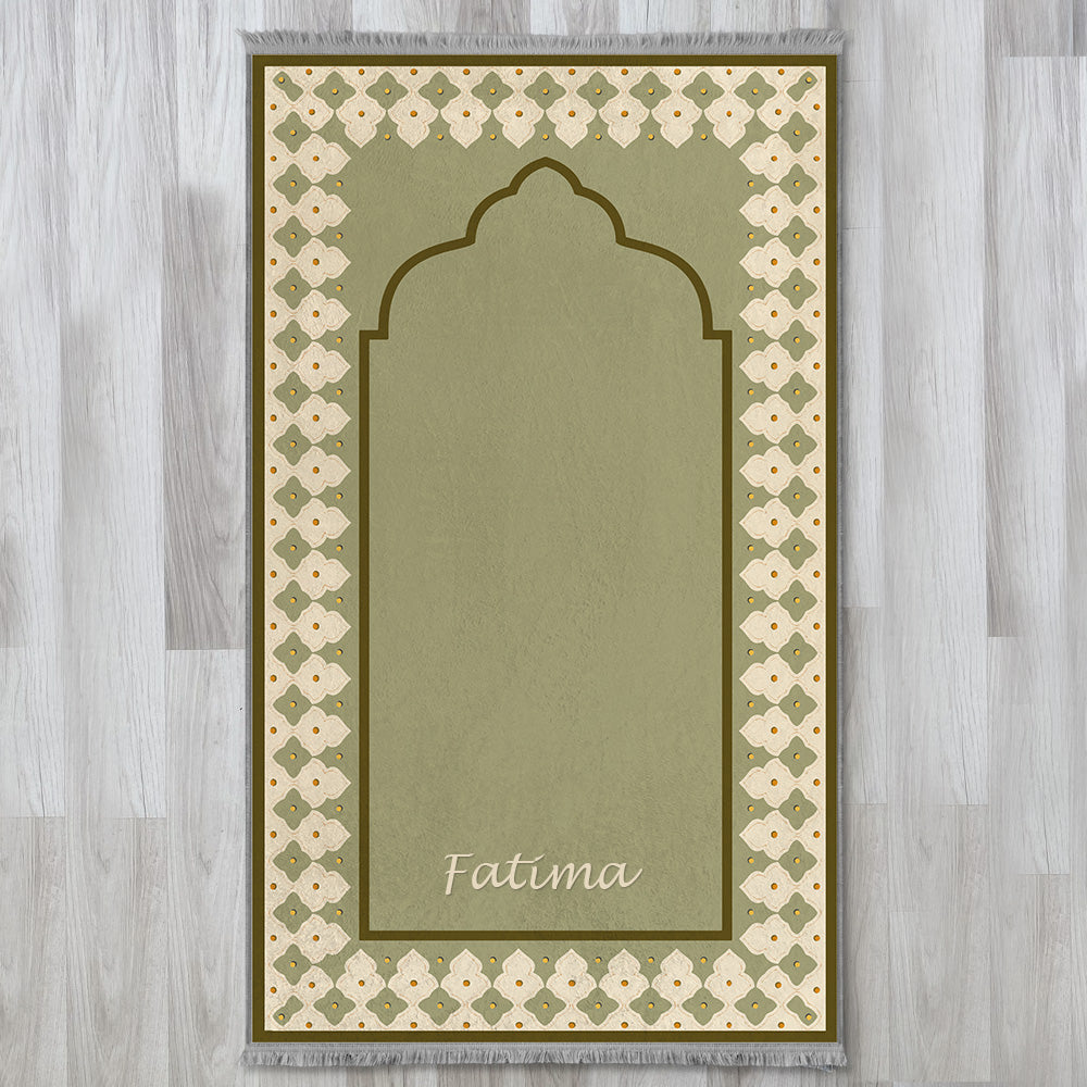 Modern Islamic Cushioned Customizable Prayer Mat 802