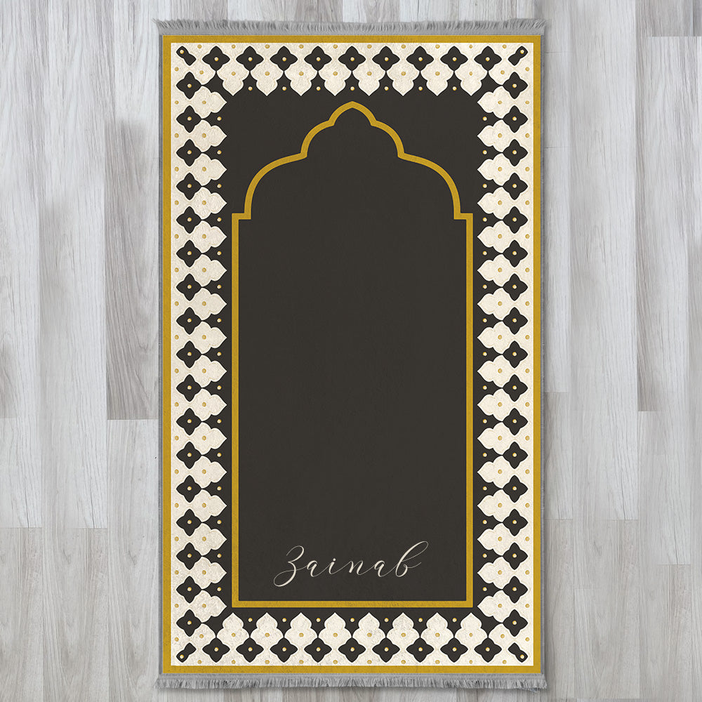Modern Islamic Cushioned Customizable Prayer Mat 802