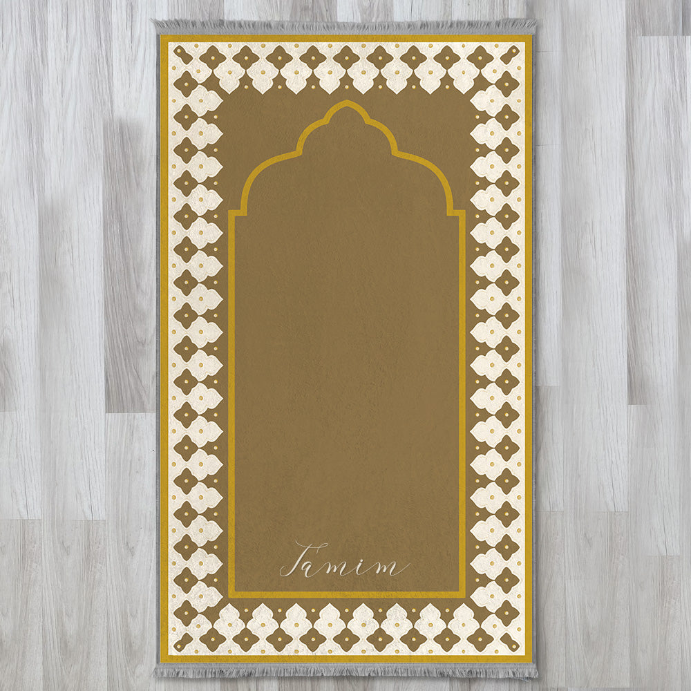 Modern Islamic Cushioned Customizable Prayer Mat 802