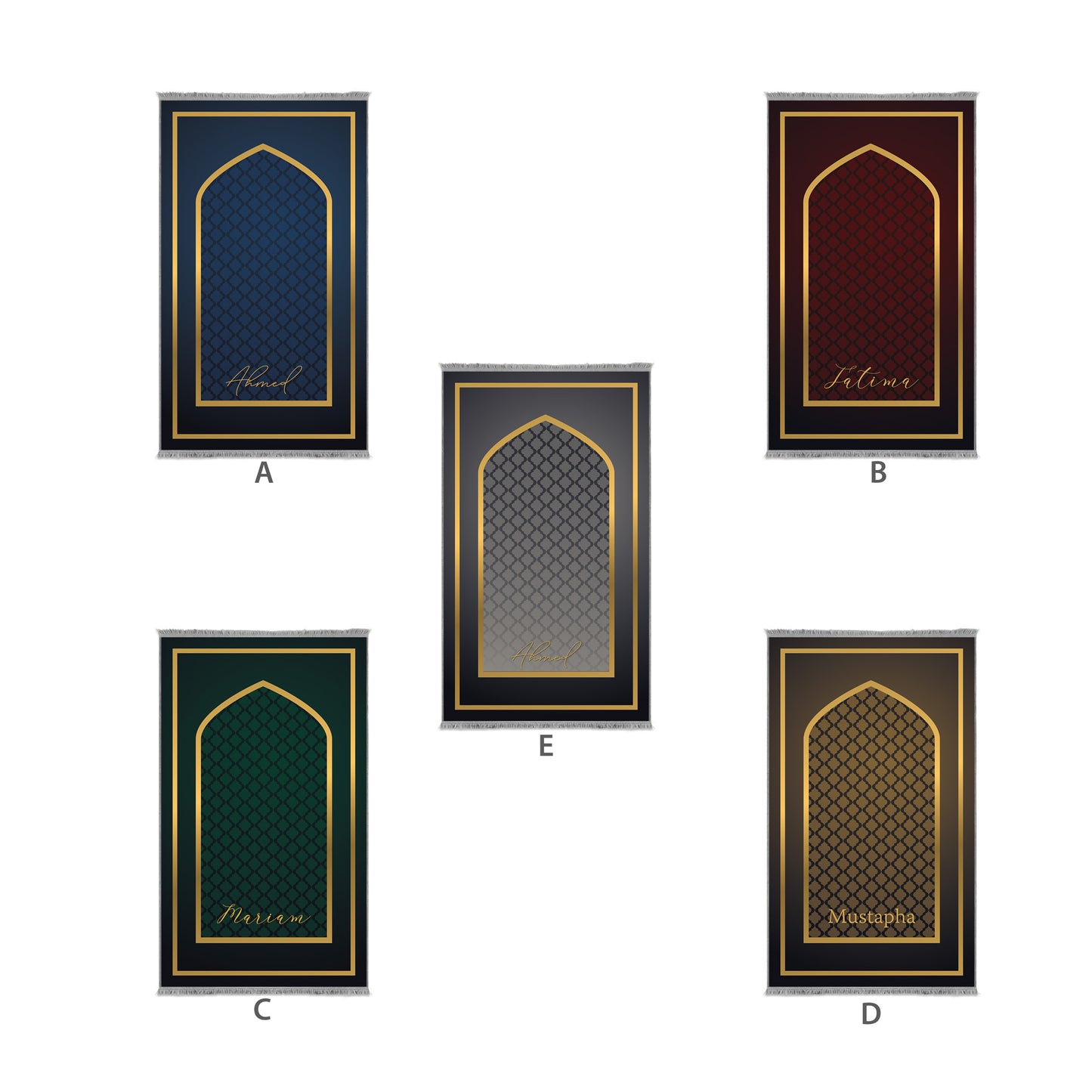 cushioned Janamaz Color options