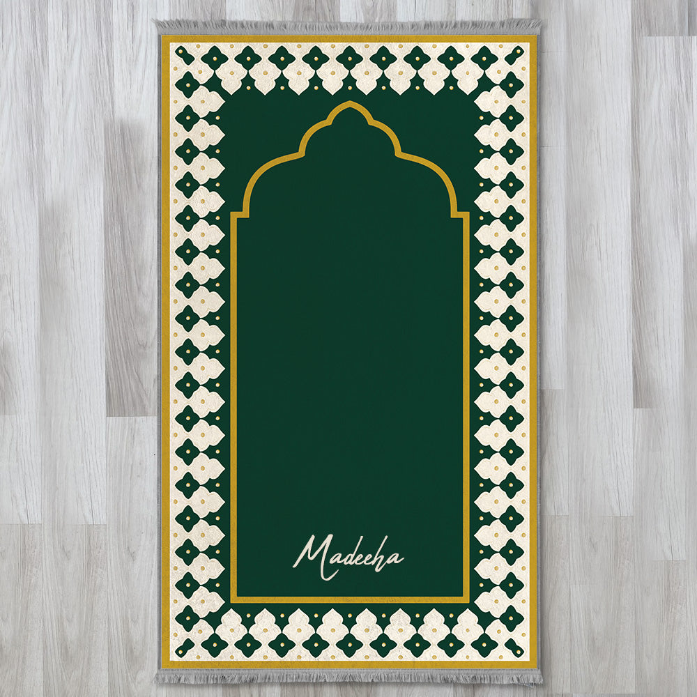 Modern Islamic Cushioned Customizable Prayer Mat 802
