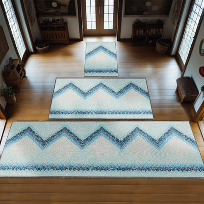 Chevron Lace Personalized Prayer Mat