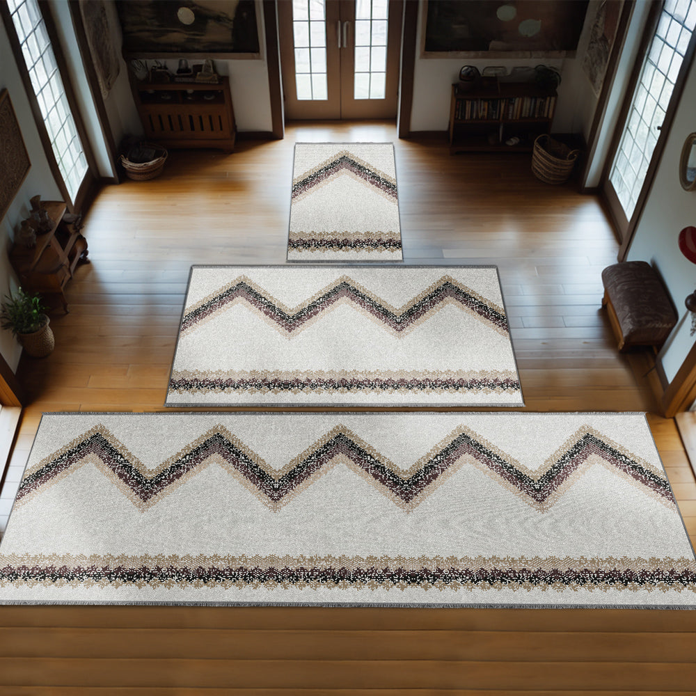 Chevron Lace Personalized Prayer Mat