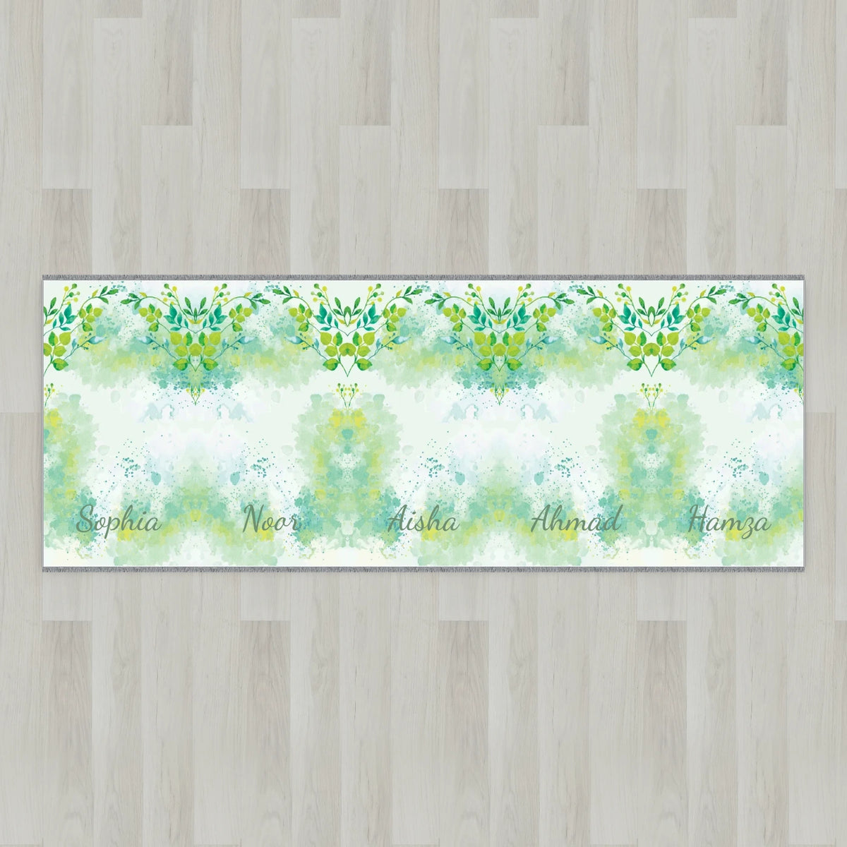 Watercolor Blossom Personalized Prayer Mat
