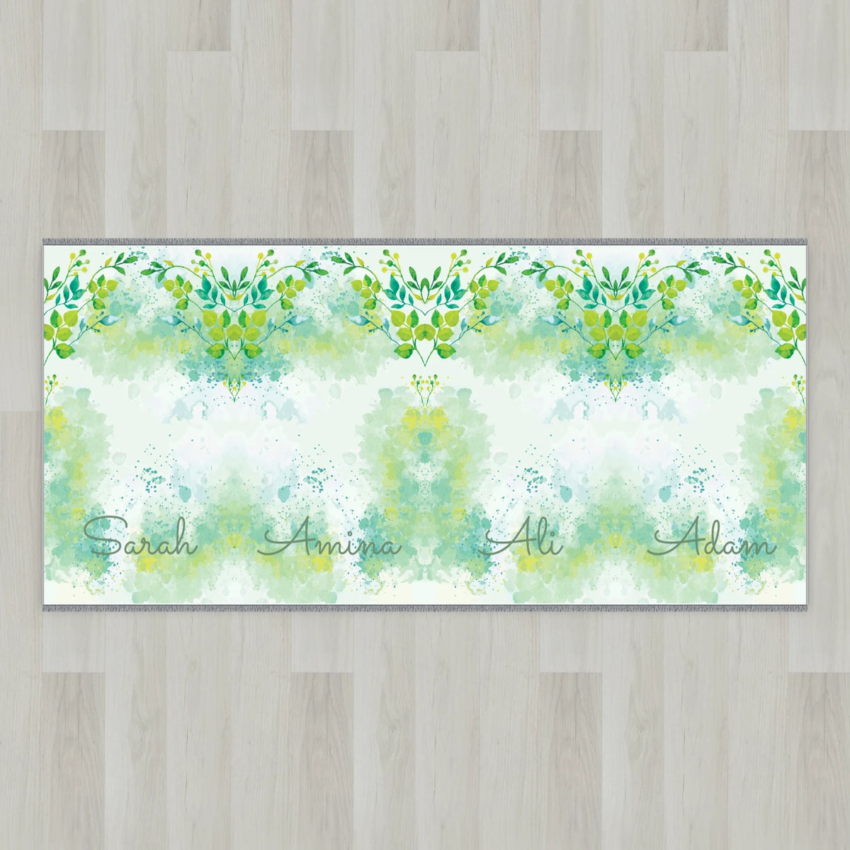 Watercolor Blossom Personalized Prayer Mat