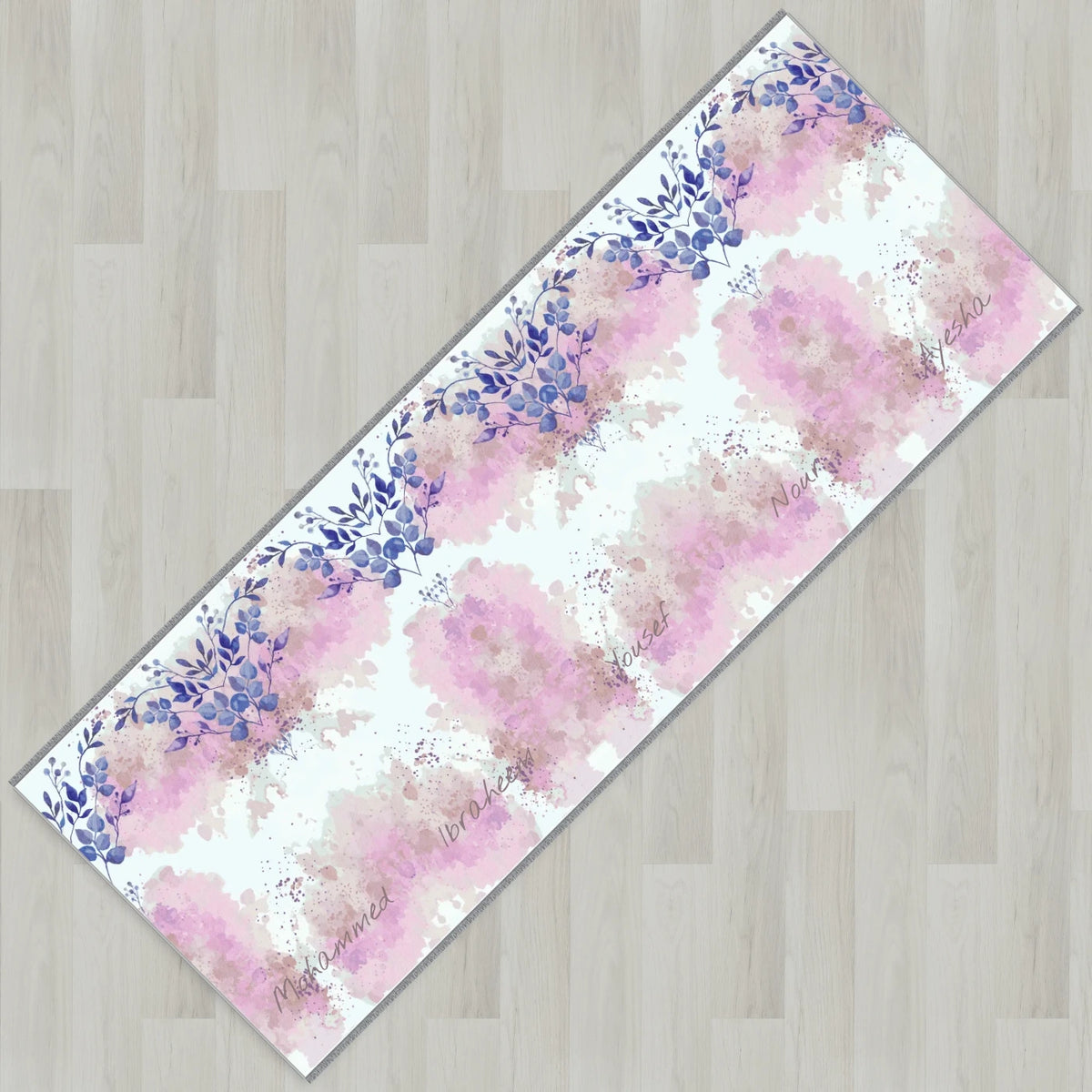 Watercolor Blossom Personalized Prayer Mat