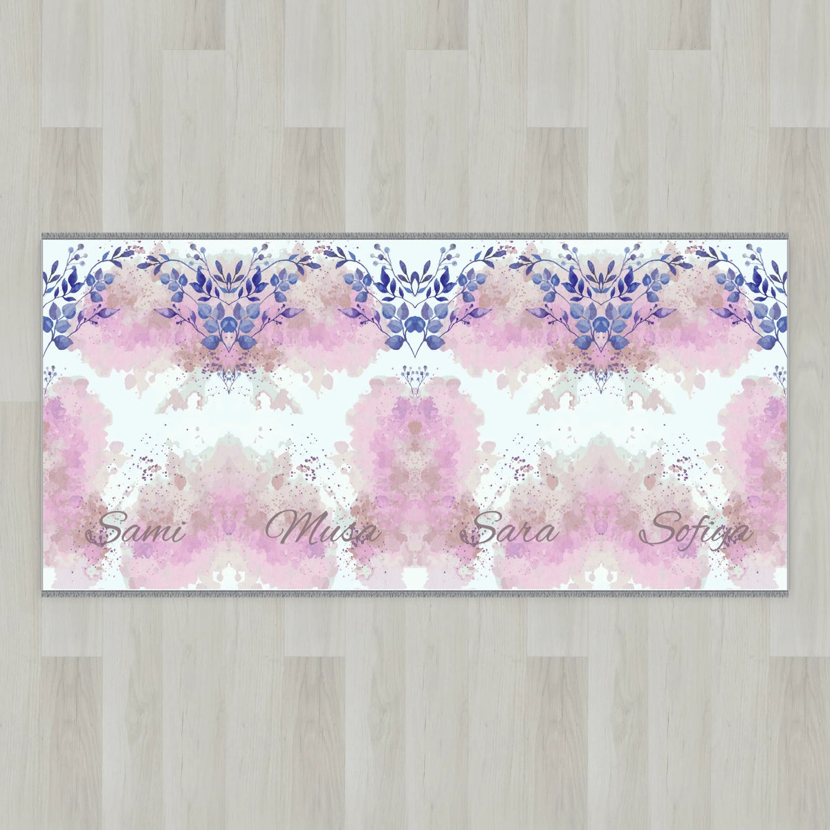 Watercolor Blossom Personalized Prayer Mat