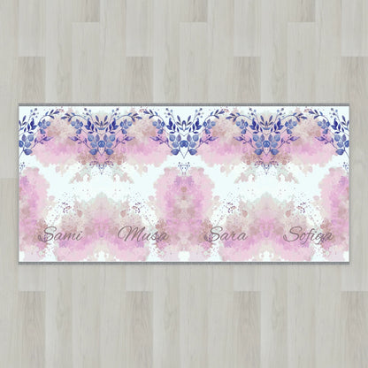 Watercolor Blossom Personalized Prayer Mat