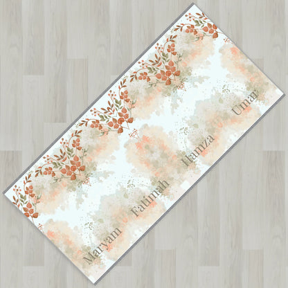 Watercolor Blossom Personalized Prayer Mat