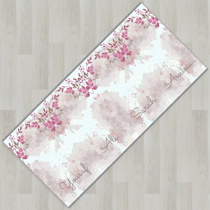Watercolor Blossom Personalized Prayer Mat