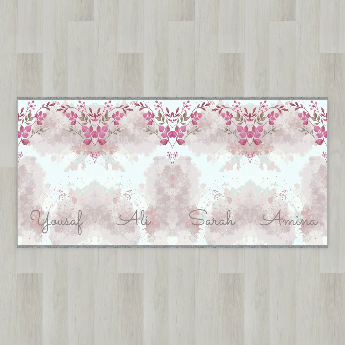 Watercolor Blossom Personalized Prayer Mat