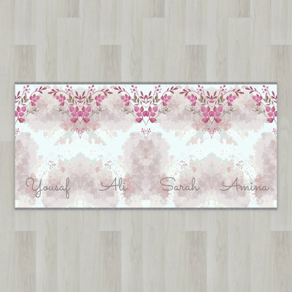 Watercolor Blossom Personalized Prayer Mat