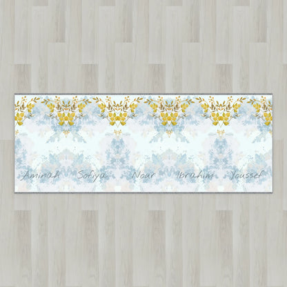 Watercolor Blossom Personalized Prayer Mat