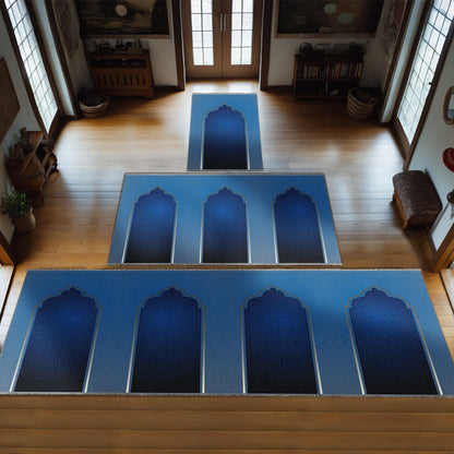 Large Customizable Group & Family Prayer Mat – Soft & Padded Janamaz 403