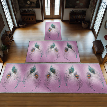 Peacock Feather Personalized Prayer Mat