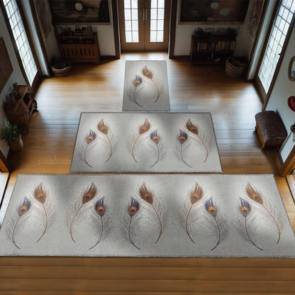 Peacock Feather Personalized Prayer Mat