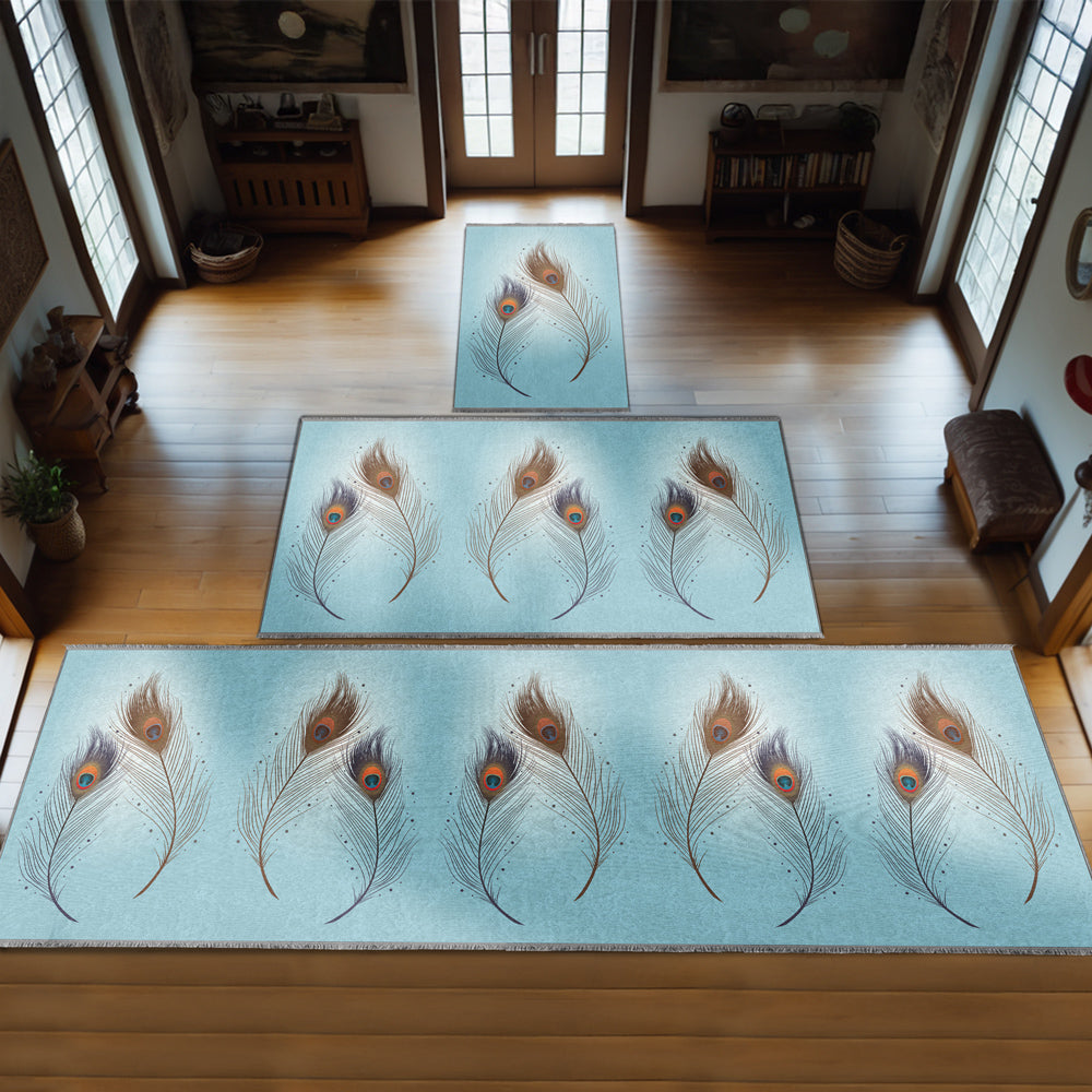 Peacock Feather Personalized Prayer Mat