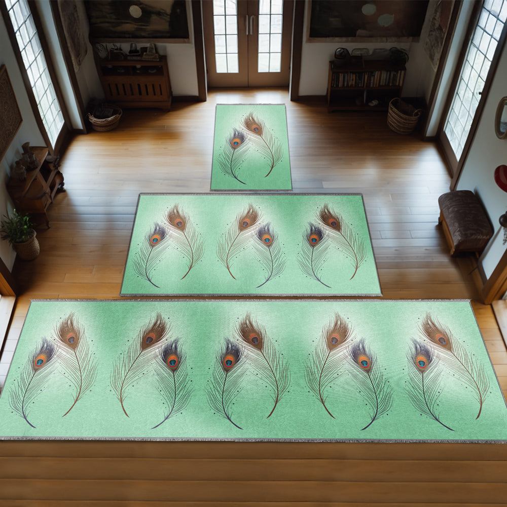 Peacock Feather Personalized Prayer Mat
