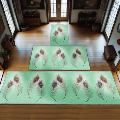 Peacock Feather Personalized Prayer Mat