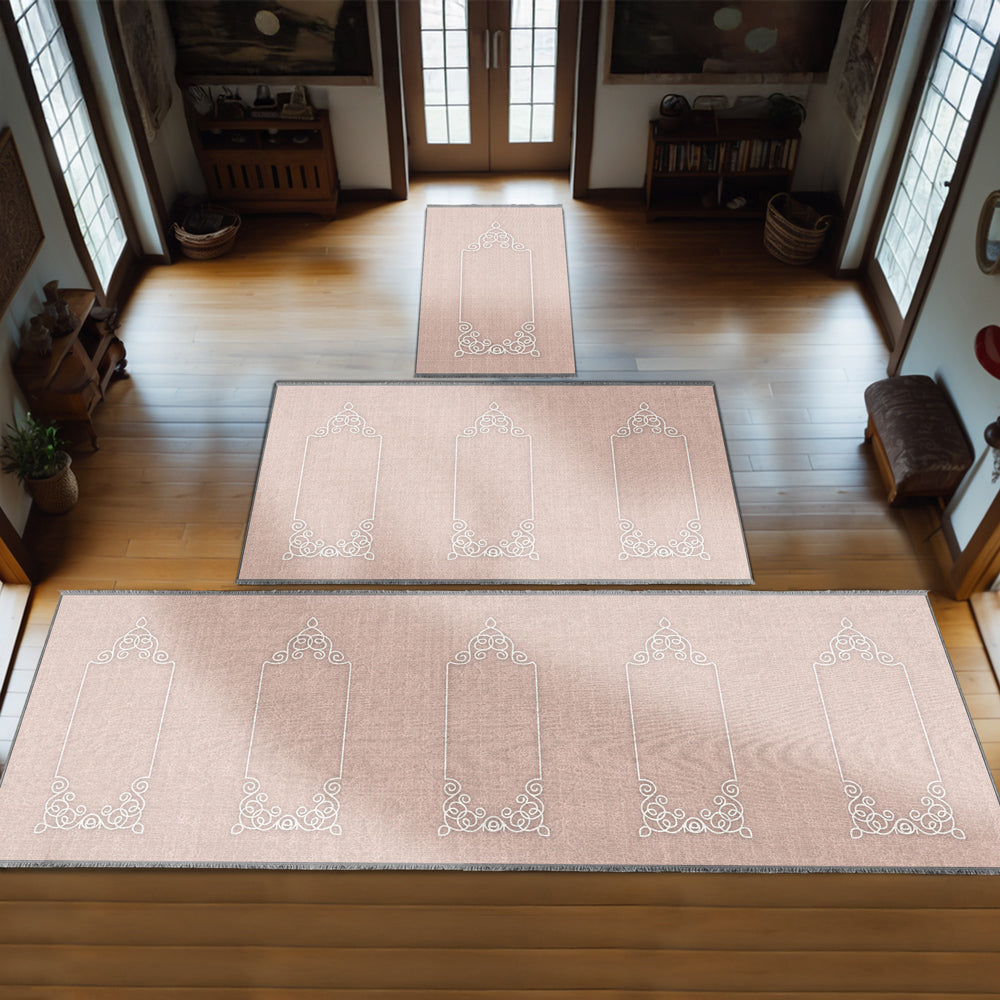 Large Customizable Group & Family Prayer Mat – Soft & Padded Janamaz 407
