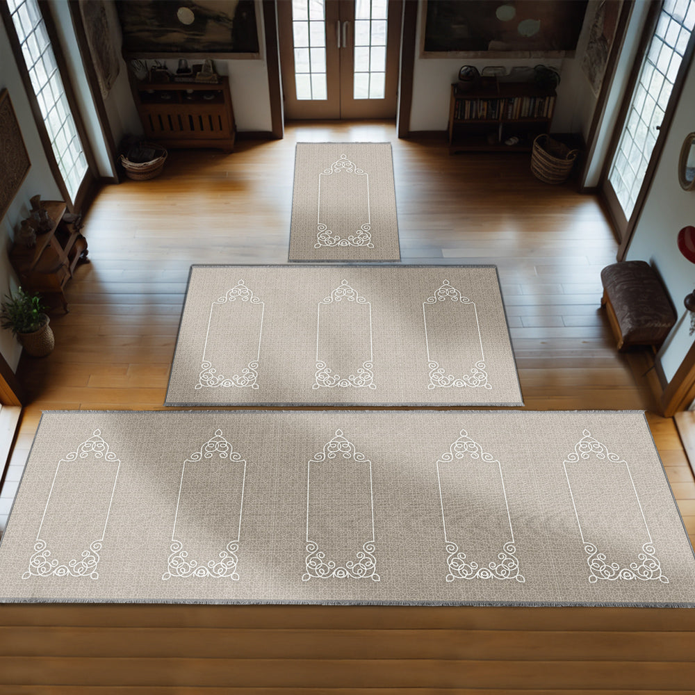 Large Customizable Group & Family Prayer Mat – Soft & Padded Janamaz 407