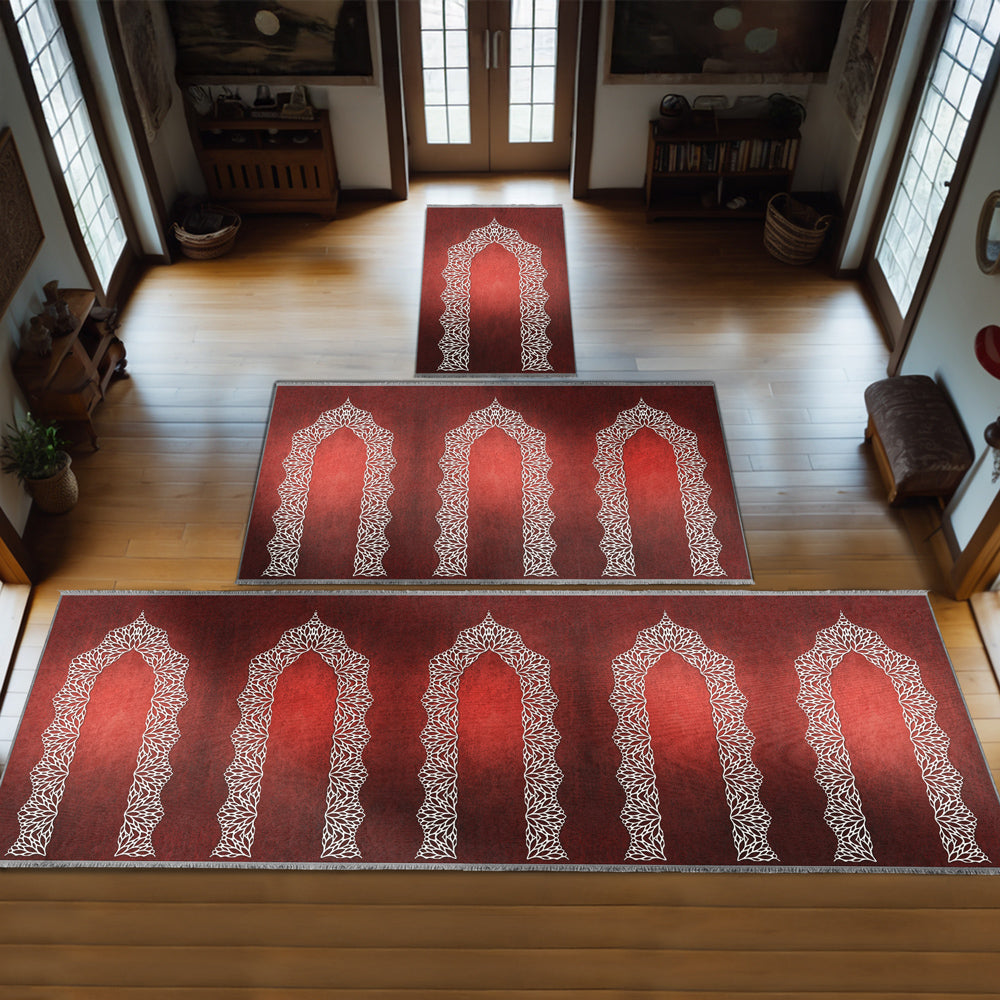 Large Customizable Group & Family Prayer Mat – Soft & Padded Janamaz 414