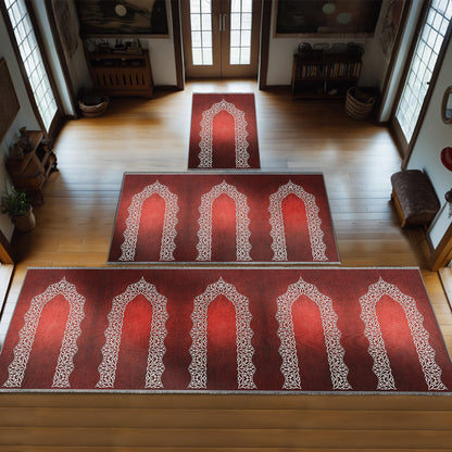 Large Customizable Group & Family Prayer Mat – Soft & Padded Janamaz 414