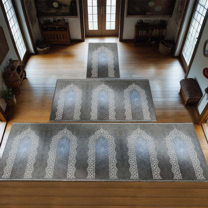 Large Customizable Group & Family Prayer Mat – Soft & Padded Janamaz 414