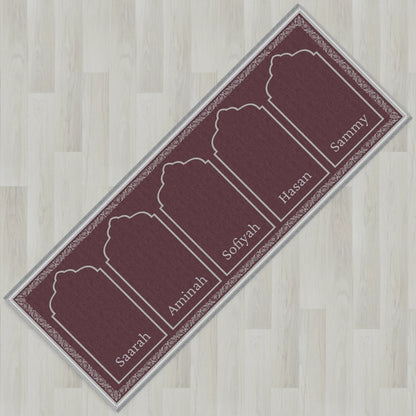 Ottoman Floral Personalized Prayer Mat