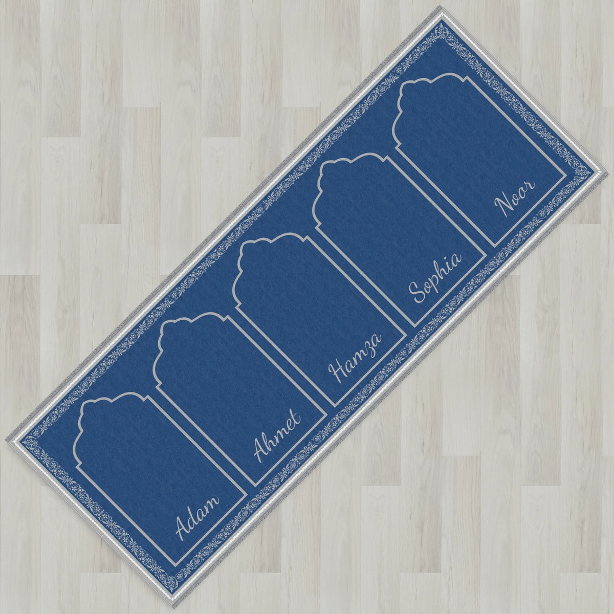 Ottoman Floral Personalized Prayer Mat
