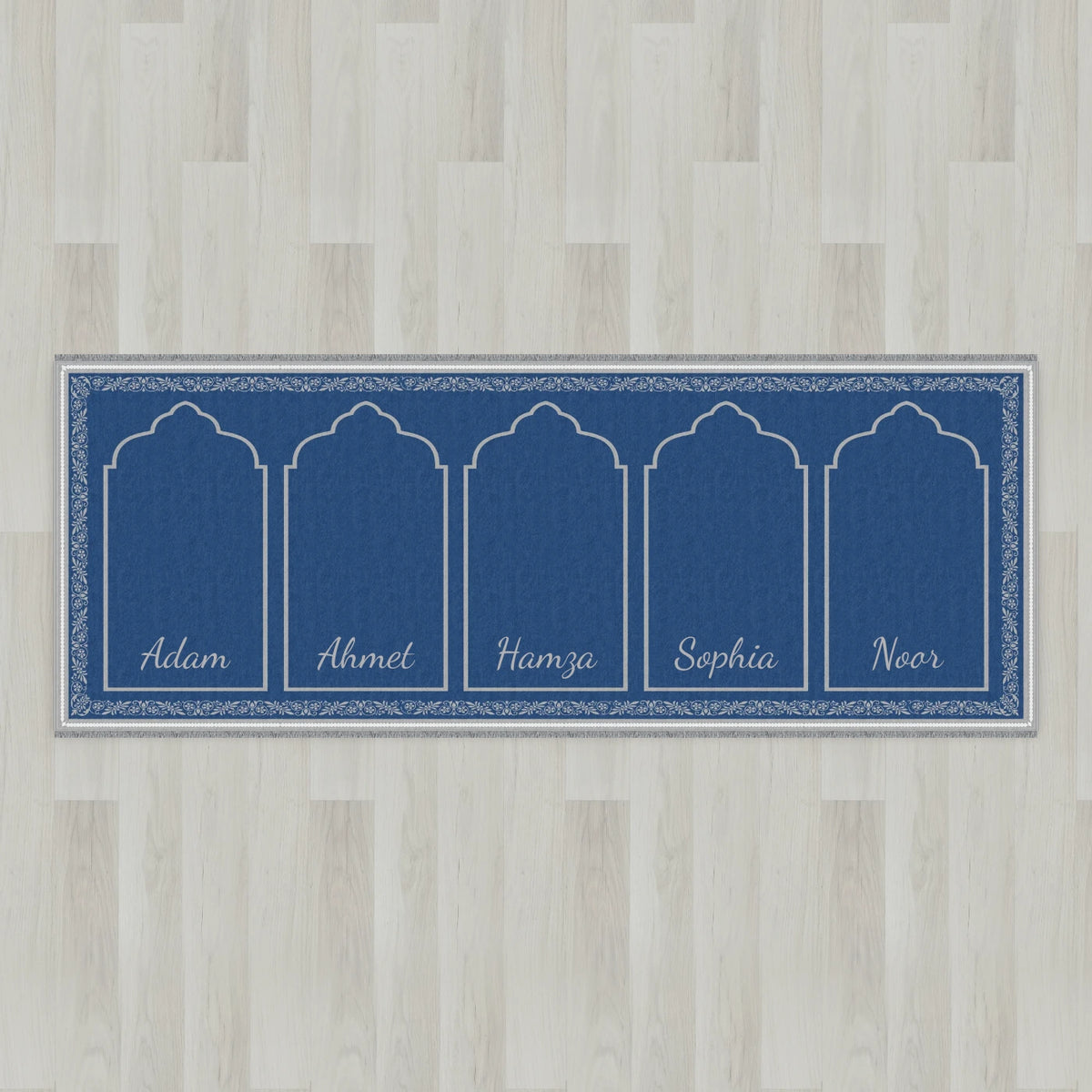 Ottoman Floral Personalized Prayer Mat
