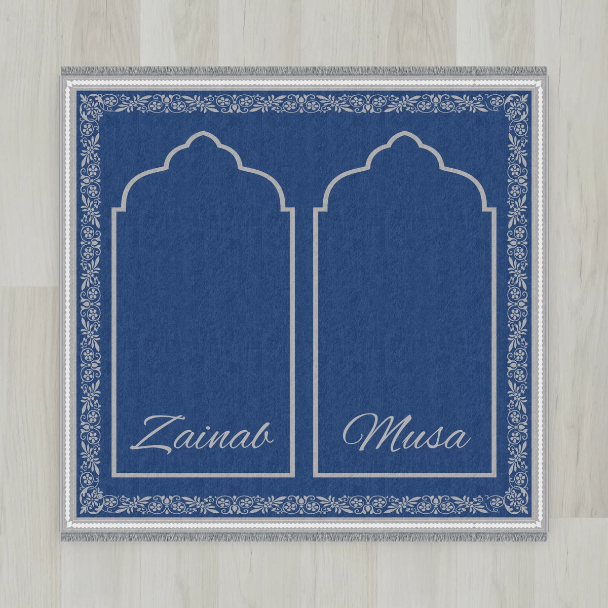 Ottoman Floral Personalized Prayer Mat