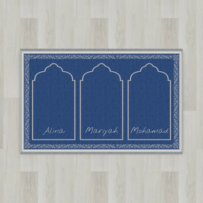 Ottoman Floral Personalized Prayer Mat